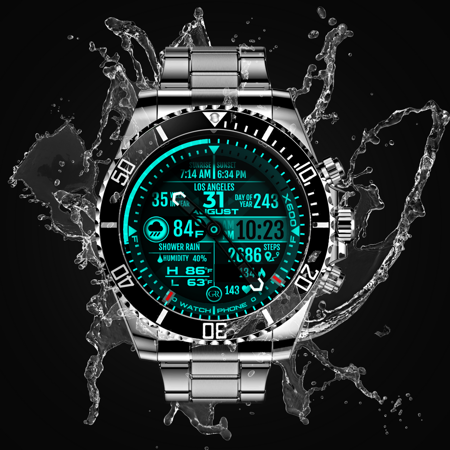 GA-2000 50mm - Waterproof 10Atm - GA051